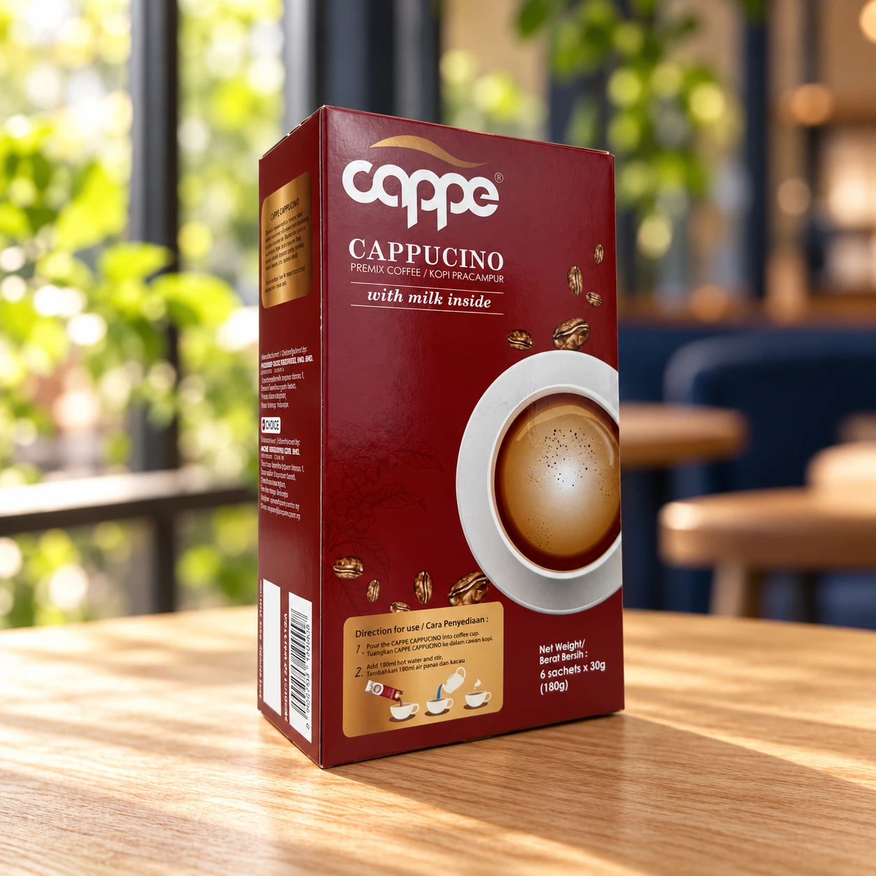 CAPPUCCINO Instant Coffee – 6 x 30g — product image 2