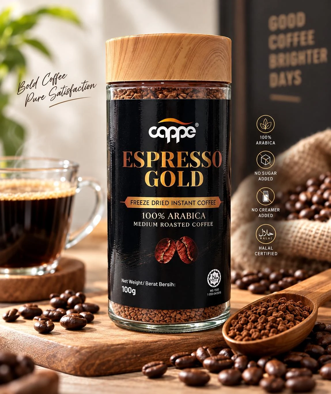 Espresso Gold coffee lifestyle photograph